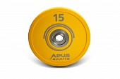 Бамперный диск для соревнований Apus Sports 15 кг.