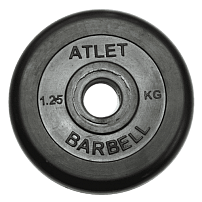 Диск обрезиненный Atlet, 1,25 кг