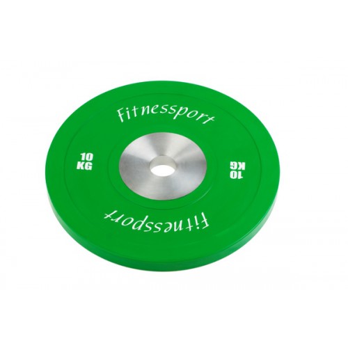 RCP22-10 Бамперный диск для кроссфита (зеленый) 10 кг.