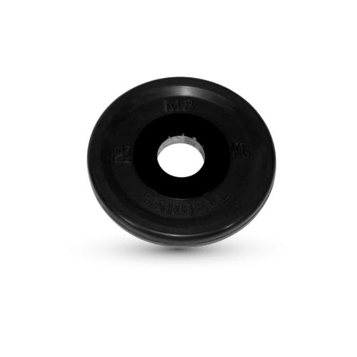 Диск обрезиненный евро-классик, черного цвета 2,5 кг