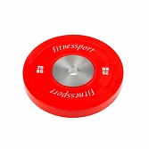 RCP22-25 Бамперный диск для кроссфита (красный) 25 кг