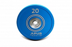 Бамперный диск для соревнований Apus Sports 20 кг.